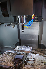 Image showing Metalworking CNC milling machine.