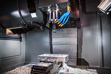 Image showing Metalworking CNC milling machine.