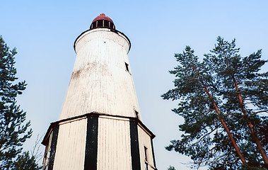 Image showing Old Wooden Lighthouse