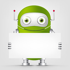 Image showing Green robot character