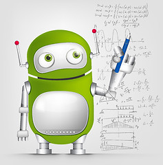 Image showing Green robot character