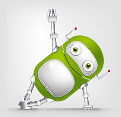 Image showing Green robot character