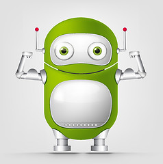 Image showing Green robot character