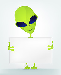 Image showing Funny Alien Cartoon Illustration