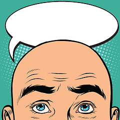 Image showing Thoughts men bald head