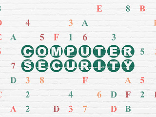 Image showing Privacy concept: Computer Security on wall background