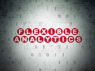 Image showing Business concept: Flexible Analytics on Digital Data Paper background