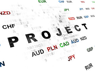 Image showing Finance concept: Project on Digital background