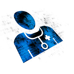 Image showing Health concept: Doctor on Digital background