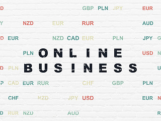 Image showing Business concept: Online Business on wall background