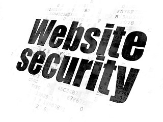 Image showing Web design concept: Website Security on Digital background