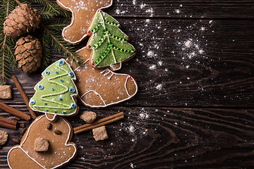 Image showing New year homemade gingerbread