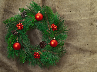 Image showing Christmas wreath