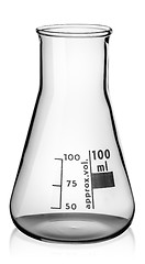 Image showing Glass conical flask