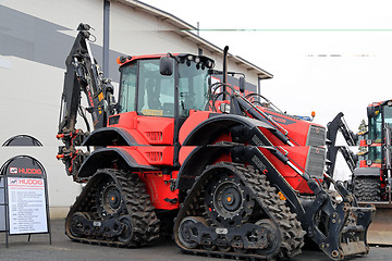 Image showing Huddig 1260 Muddy Mary Four Track Backhoe Loader 