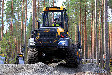 Image showing Ponsse Buffalo Forwarder Forestry Vehicle in Work Presentation