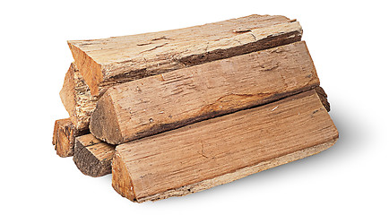 Image showing Stack of firewood rotated