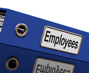 Image showing Employees File Contains Employment Records And Documents