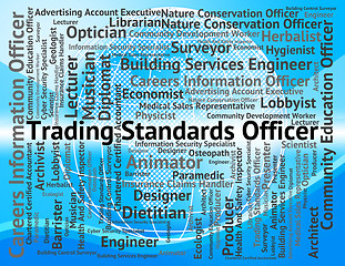 Image showing Trading Standards Officer Represents Officers Position And E-Com