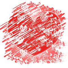 Image showing Background Hearts Represents Valentines Day And Abstracts