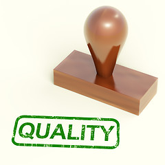 Image showing Quality Stamp Showing Excellent Products