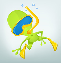 Image showing Funny Alien Cartoon Illustration