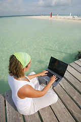 Image showing Woman on Laptop