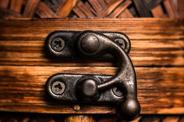 Image showing Rusted metal texture closeup photo