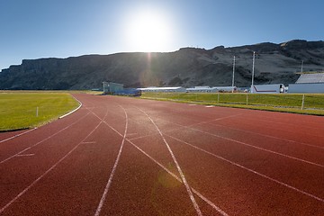 Image showing Running track outdoors