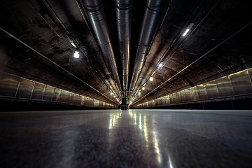 Image showing Underground tunnel for the subway