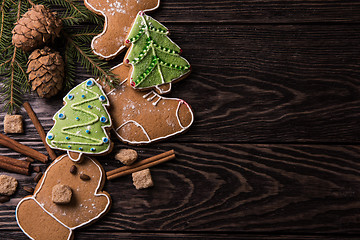 Image showing New year homemade gingerbread