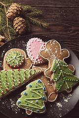 Image showing New year homemade gingerbread