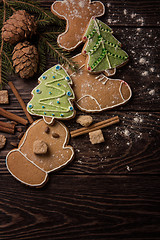 Image showing New year homemade gingerbread