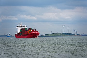 Image showing Large cargo ship