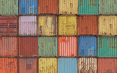 Image showing Cargo containers in shipyard