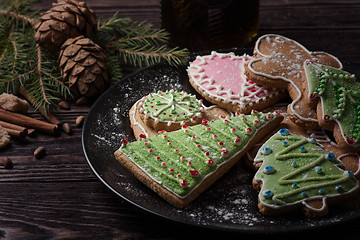 Image showing New year homemade gingerbread