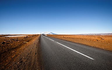 Image showing Long hard road