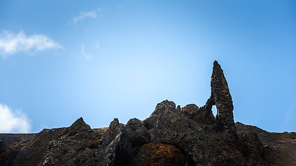 Image showing Large sharp rocks