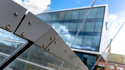 Image showing Skyscrapers against blue sky