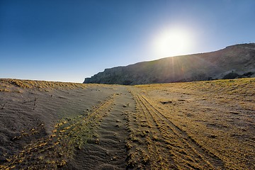 Image showing Beach near Vik Iceland