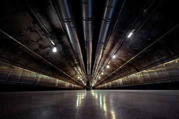 Image showing Underground tunnel for the subway