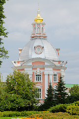 Image showing Sergiev Posad - August 10, 2015: Smolensk temple of the Holy Trinity St. Sergius Lavra