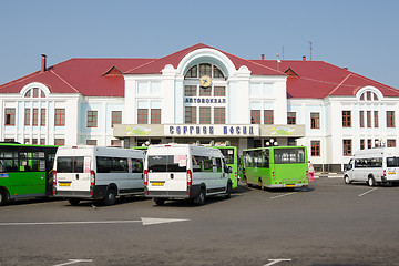 Image showing Sergiev Posad - August 10, 2015: The central bus station of the Moscow city Sergiev Posad