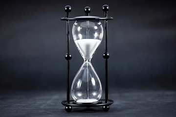 Image showing Hourglass with white sand