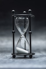 Image showing Hourglass with white sand