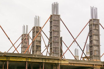 Image showing Fill the frame monolithic reinforced concrete buildings