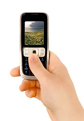 Image showing technology communication phone