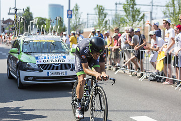 Image showing The Cyclist Arnaud Gerard - Tour de France 2015