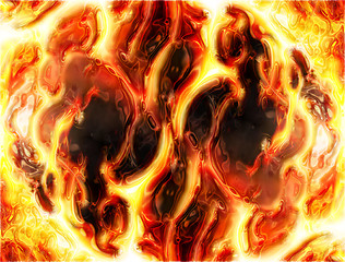 Image showing abstract fire background