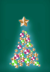 Image showing color christmas tree 